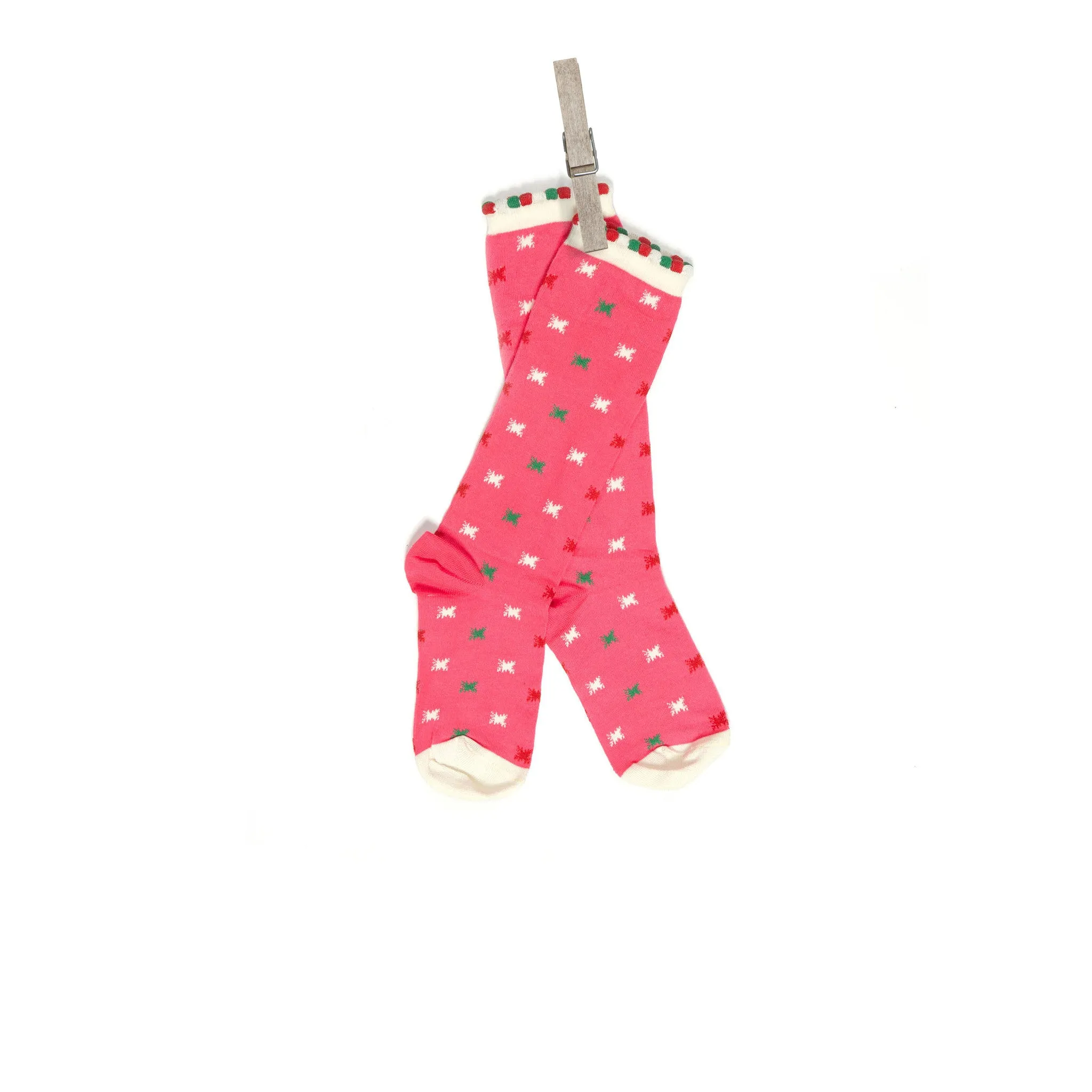 Children's Socks - Pink Neon Star