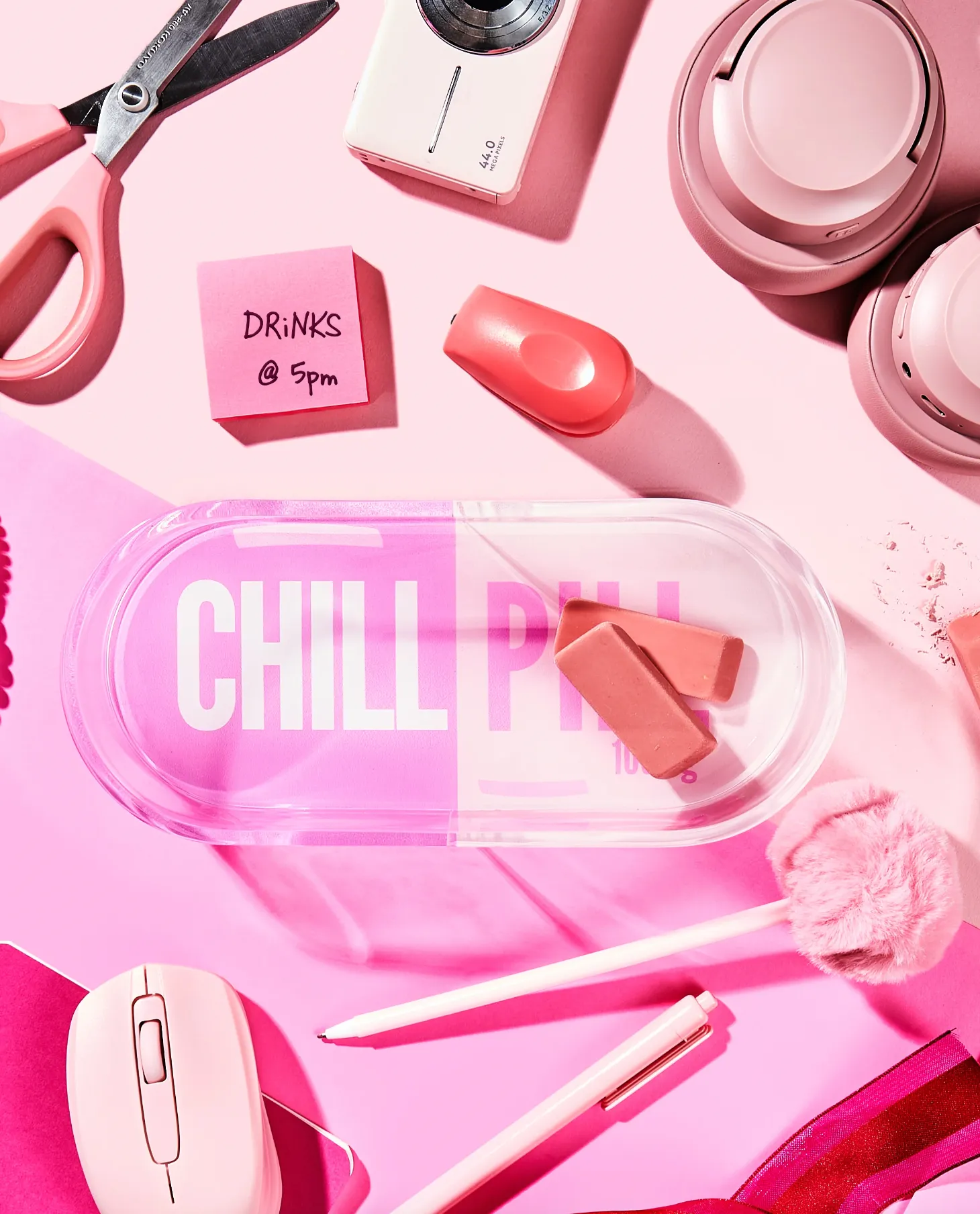 Chill Pill Trinket Tray | Pink