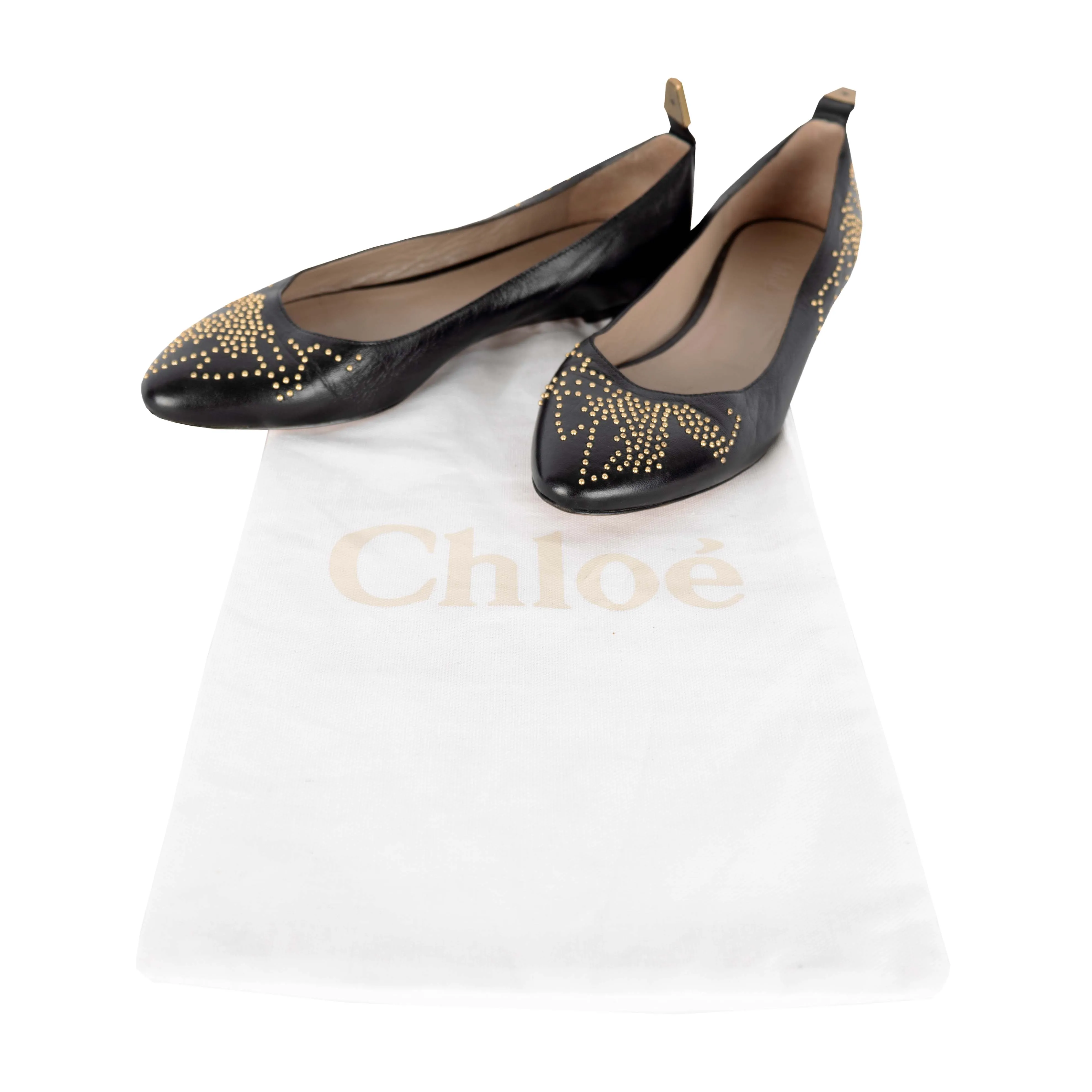 Chloé Susanna Studded Ballet Flats - '10s