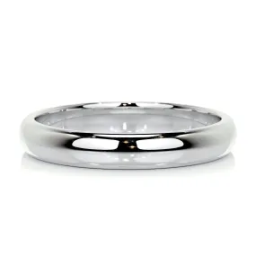 Chris Men's Wedding Band -14K White Gold