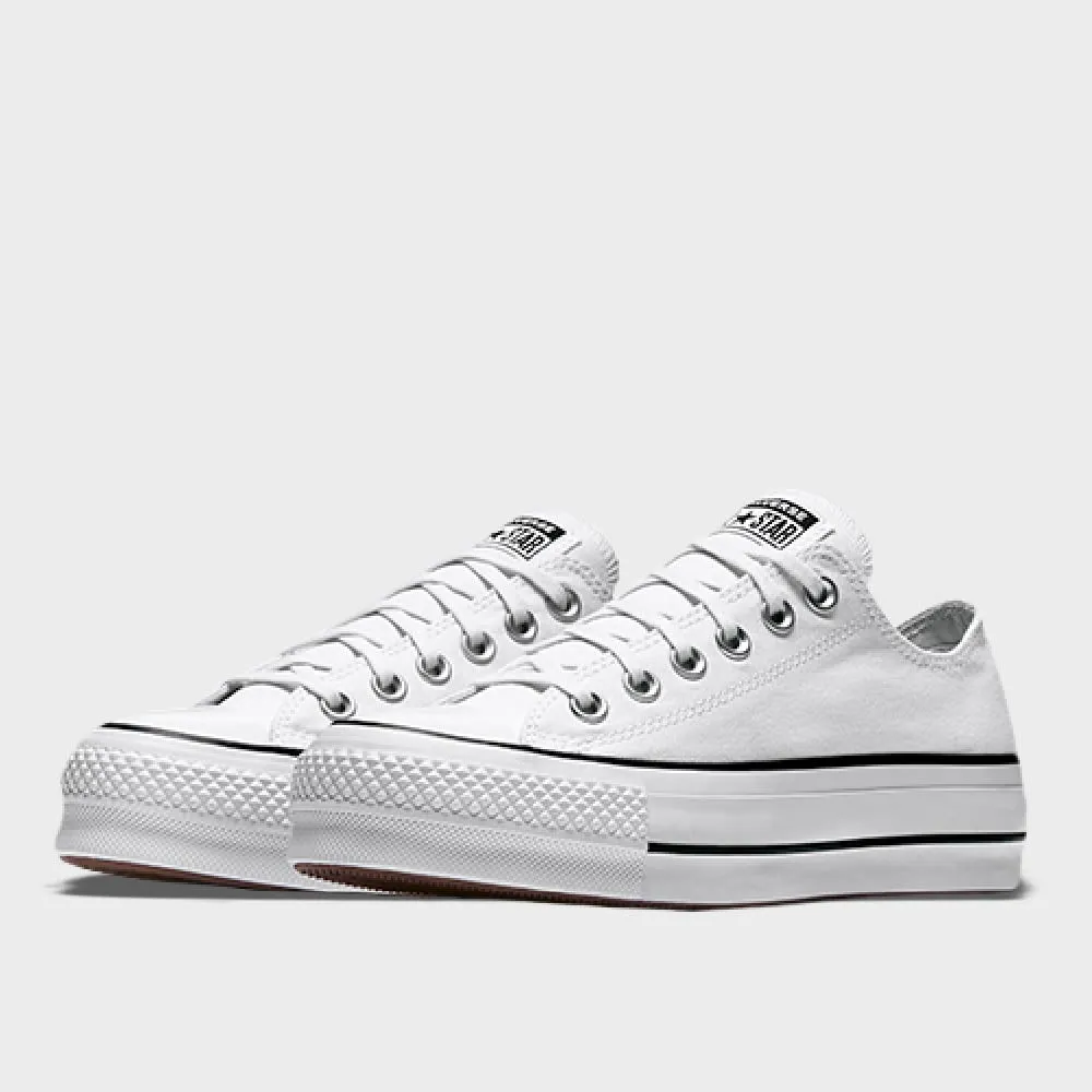 Chuck Taylor All Star Canvas Platform  Lo _ 166708 _ White