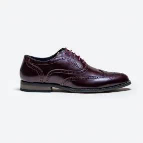 Clark Wine Brogue Shoes