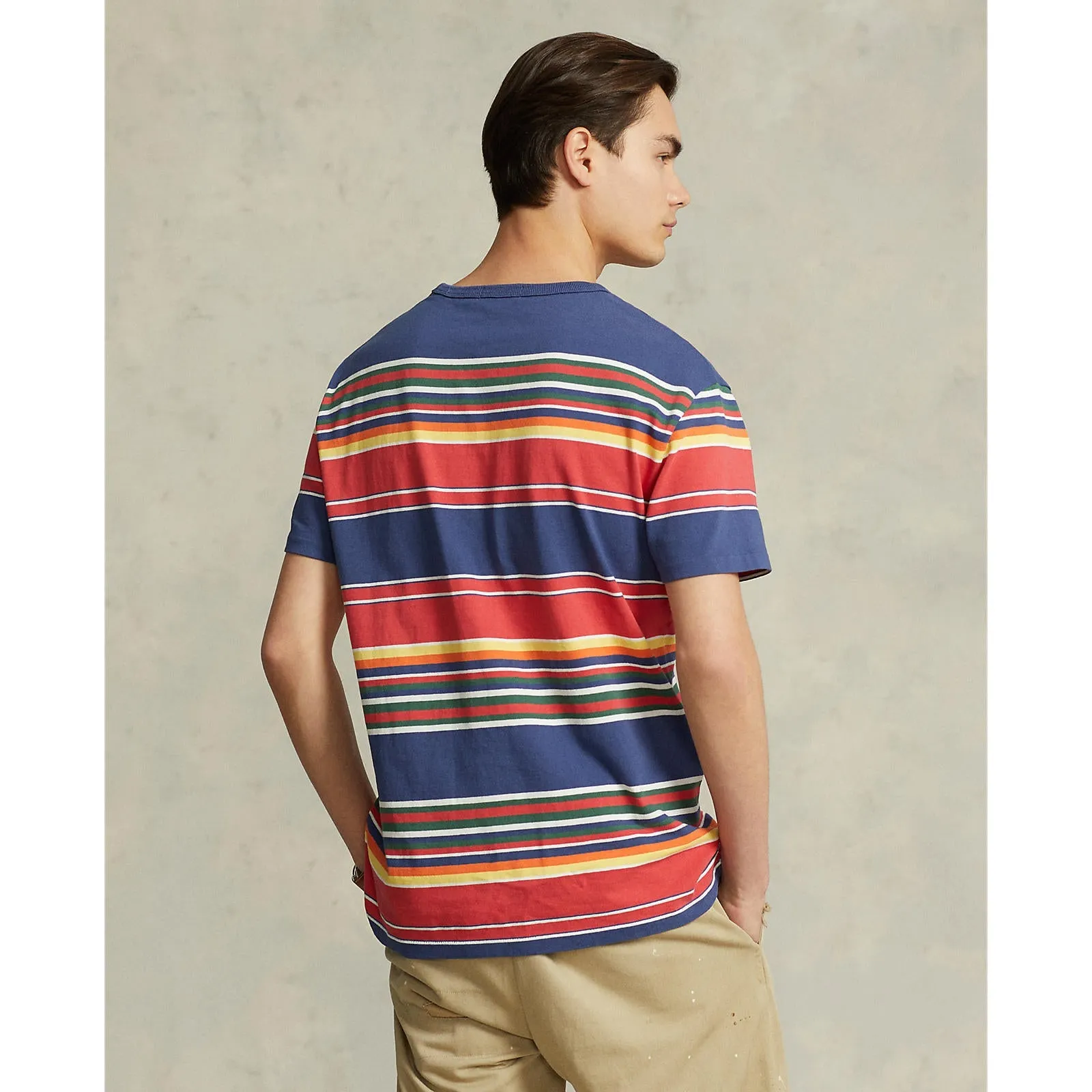 Classic Fit Striped - T-Shirt - Navy Multi