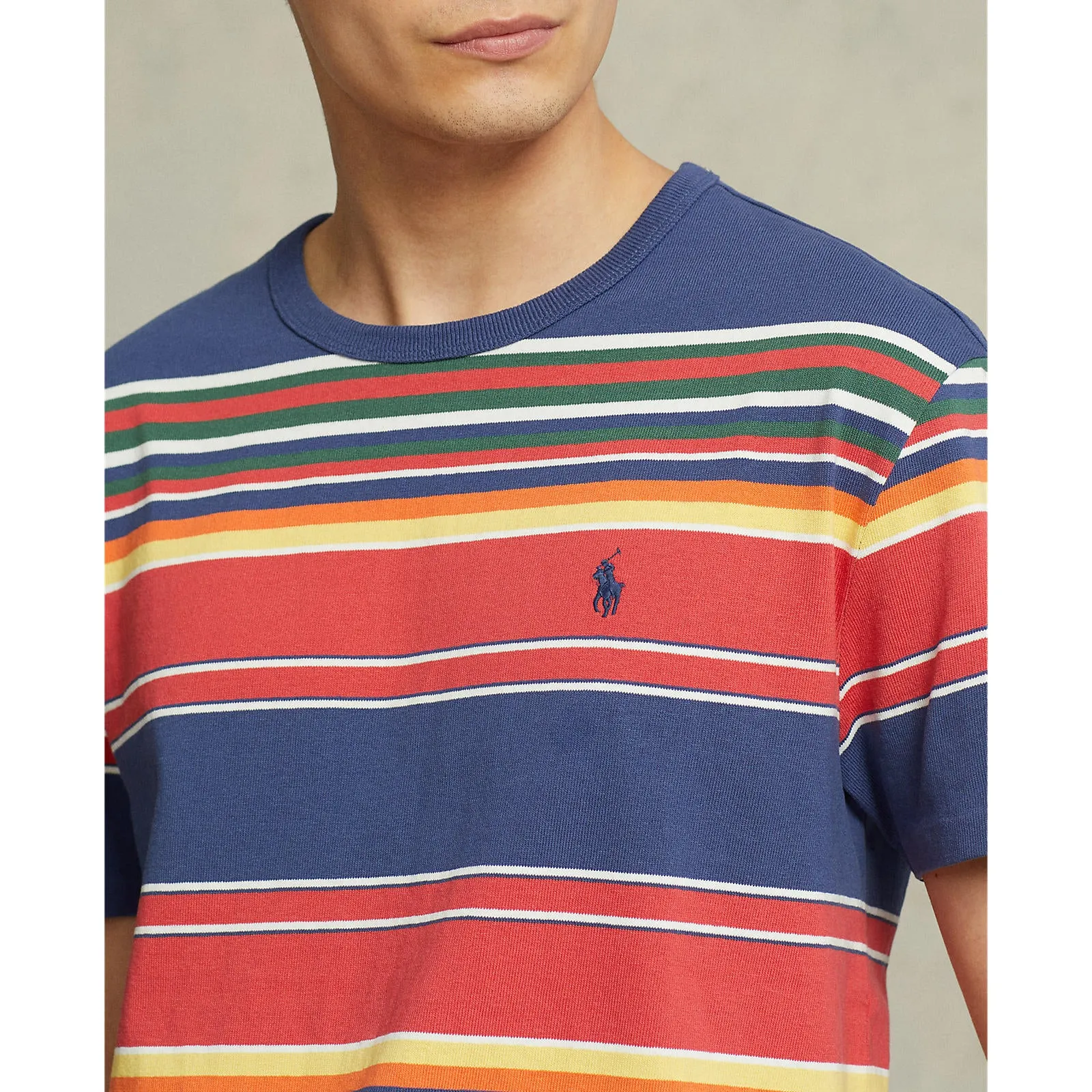 Classic Fit Striped - T-Shirt - Navy Multi