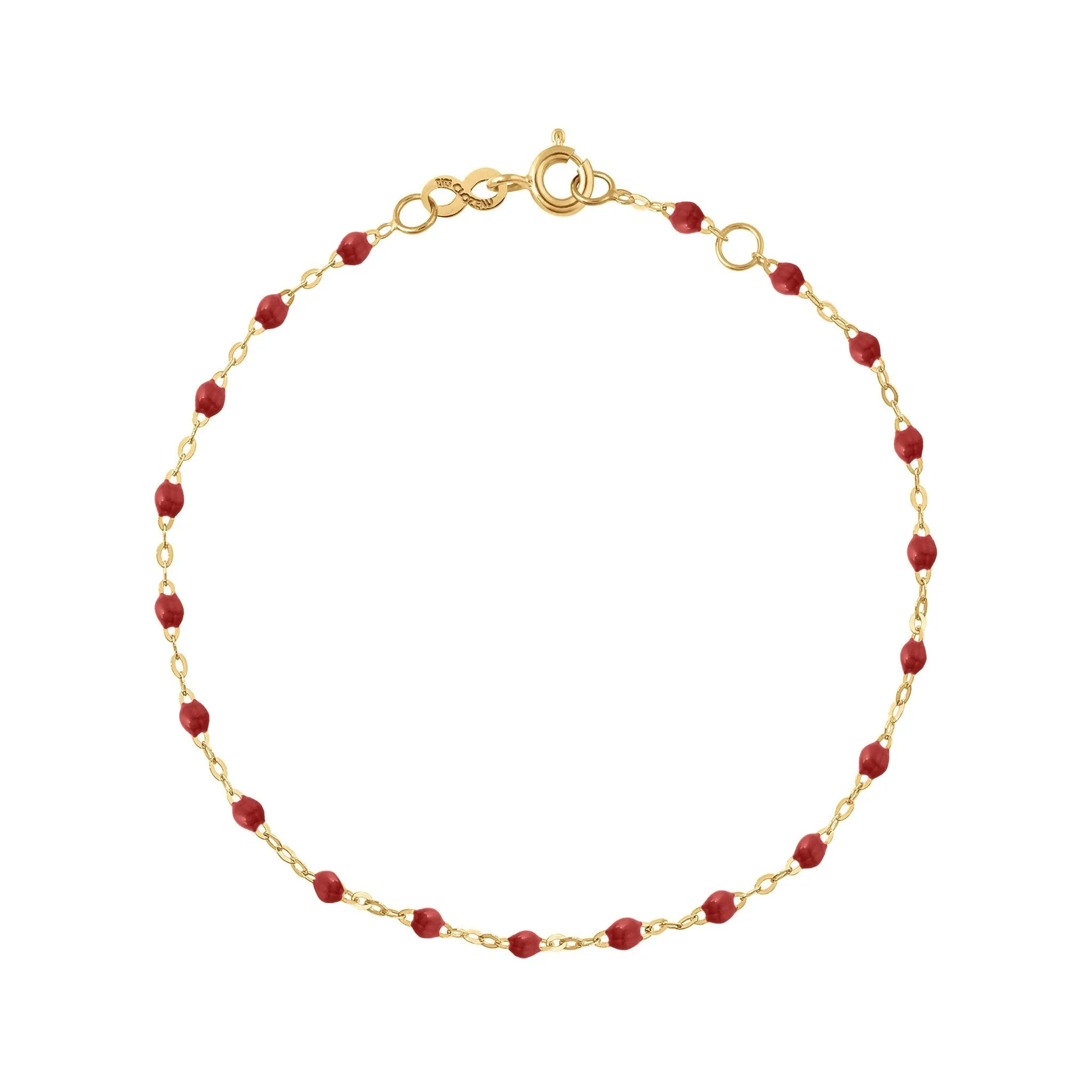 Classic Gigi Bordeaux bracelet, Yellow Gold, 7.5"