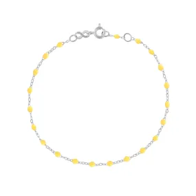 Classic Gigi Lemon bracelet, White Gold, 5.9"