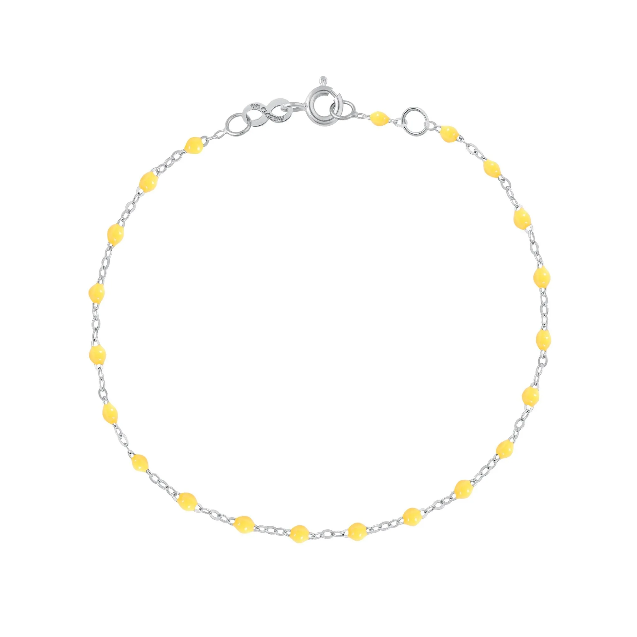 Classic Gigi Lemon bracelet, White Gold, 5.9"