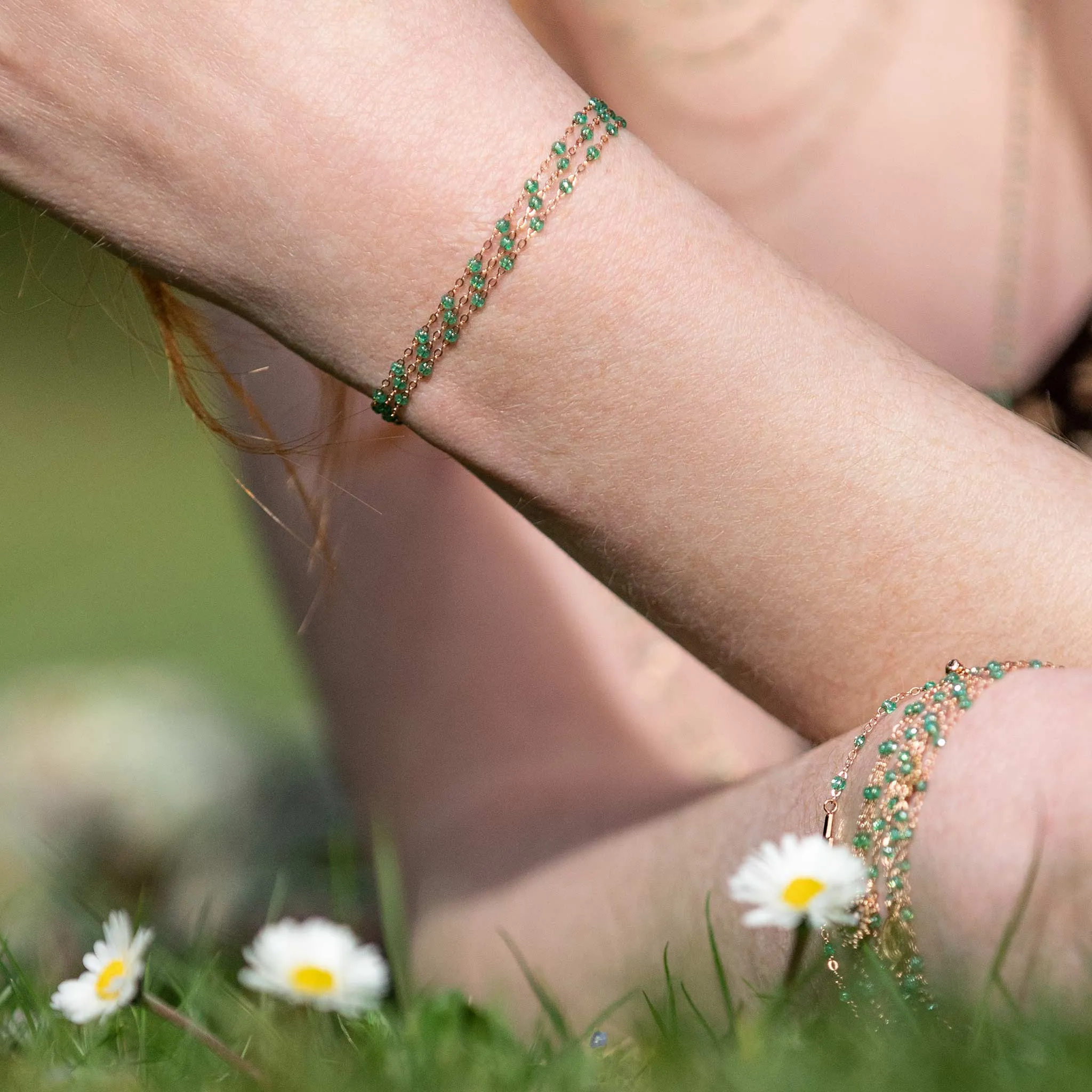 Classic Gigi Mint Bracelet, Yellow Gold, 6.7"