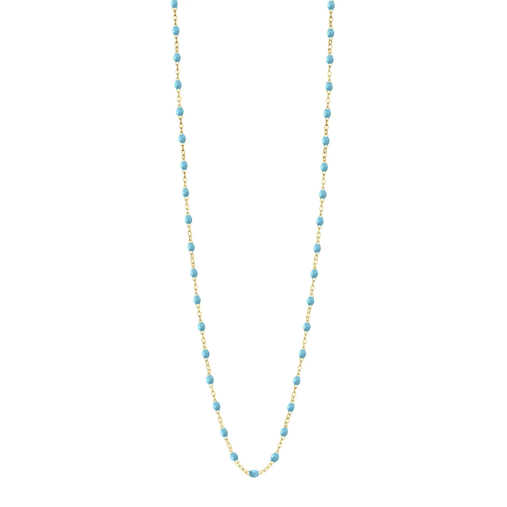 Classic Gigi Turquoise sautoir, Yellow Gold, 34"