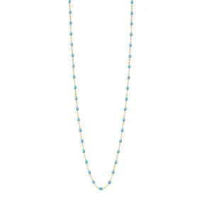 Classic Gigi Turquoise sautoir, Yellow Gold, 34"