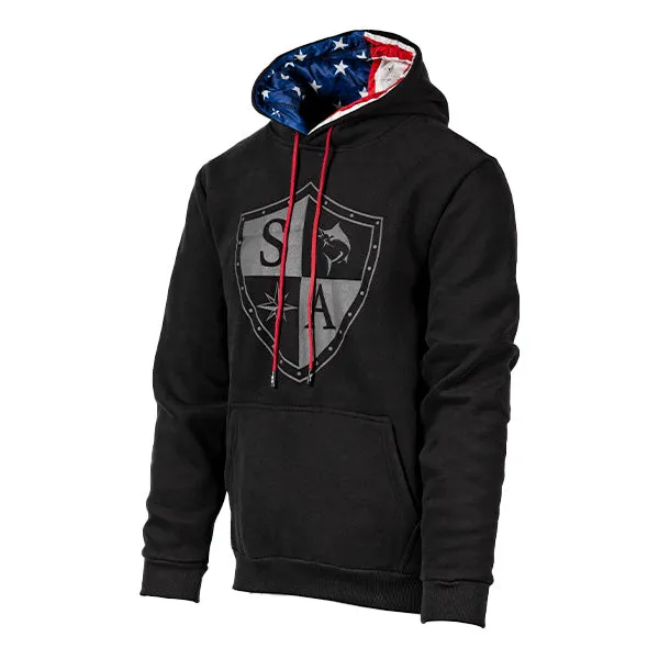 Classic Lined Hoodie | American Flag Shield