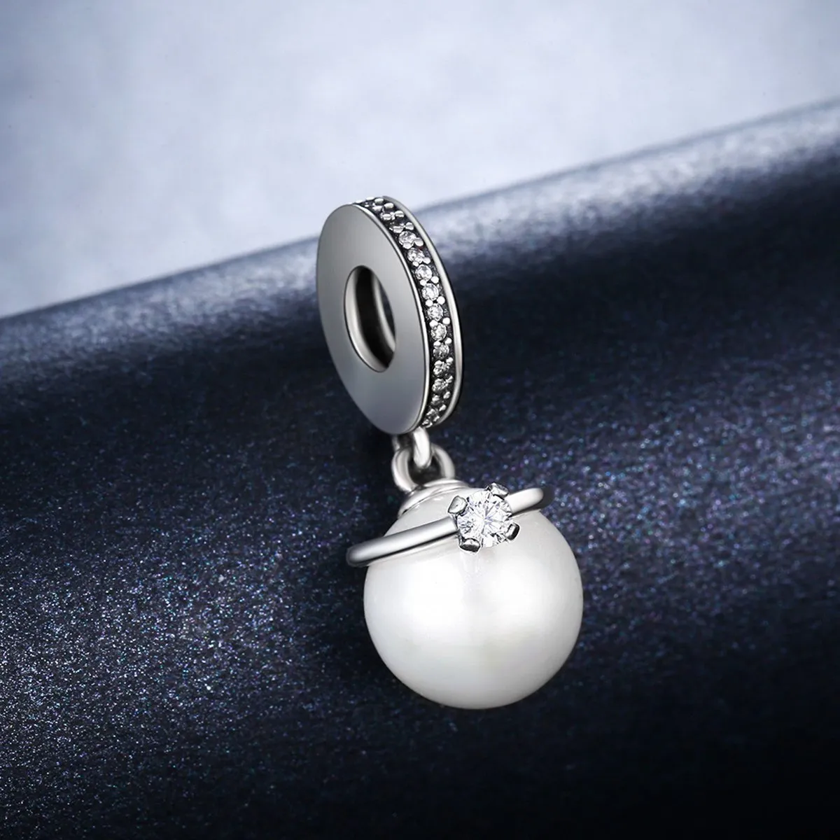 Classic Pearl 925 Sterling Silver Dangle Charm