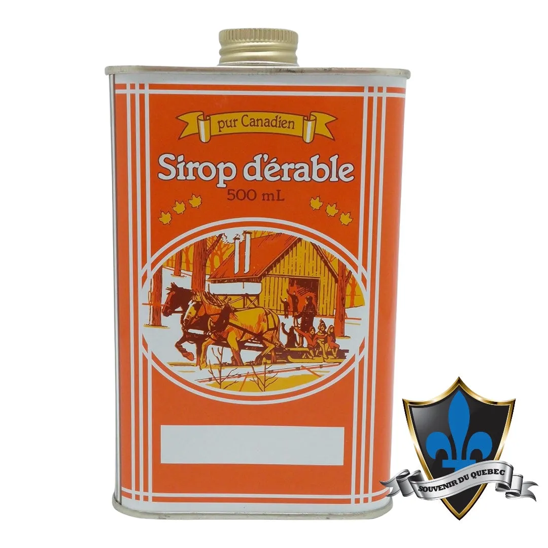 Classic Quebec   Maple Syrup Tin Can - 500ml