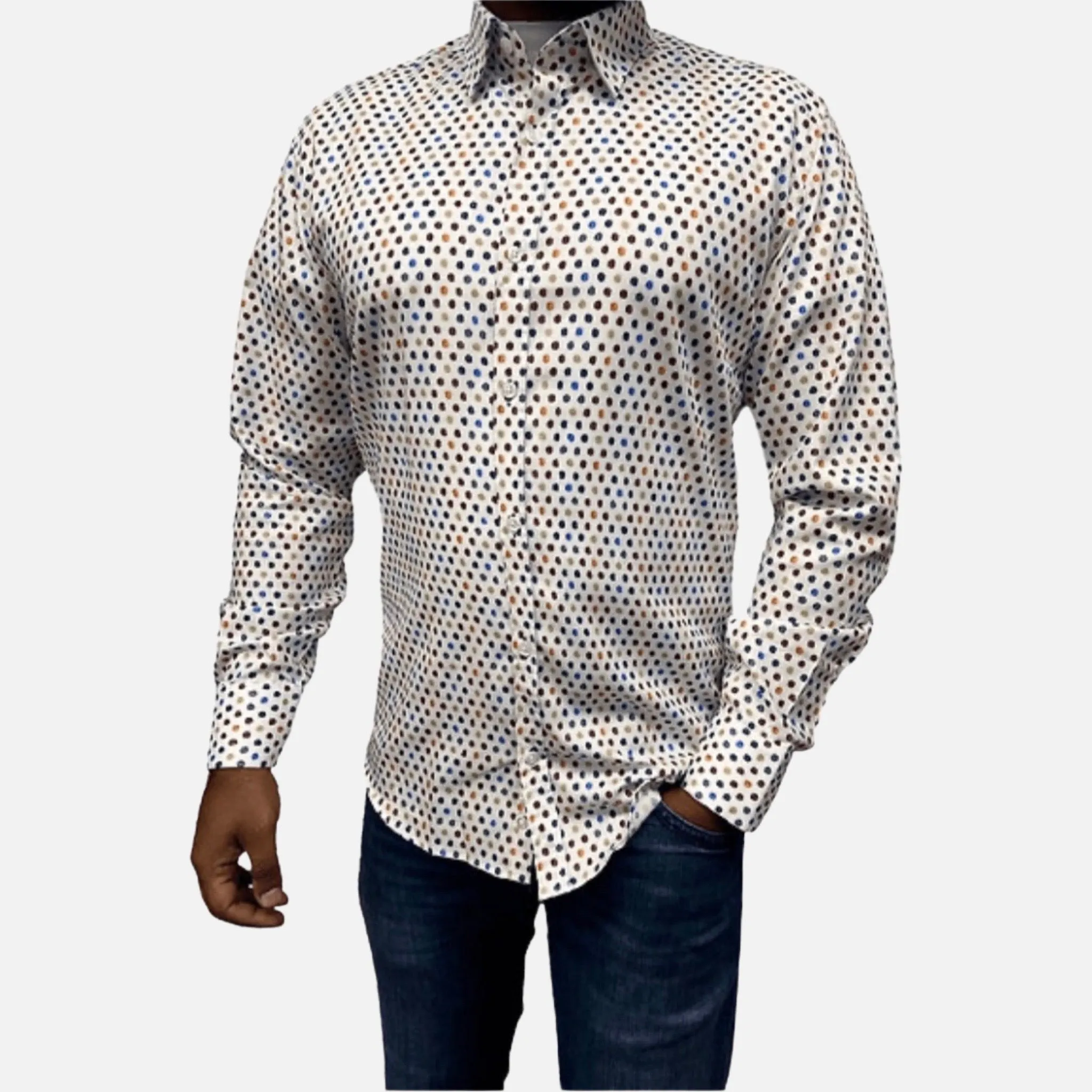 Clearance | Leo by Luchiano Visconti Shirt | GT-9216 | Multi-Color | Modern Fit