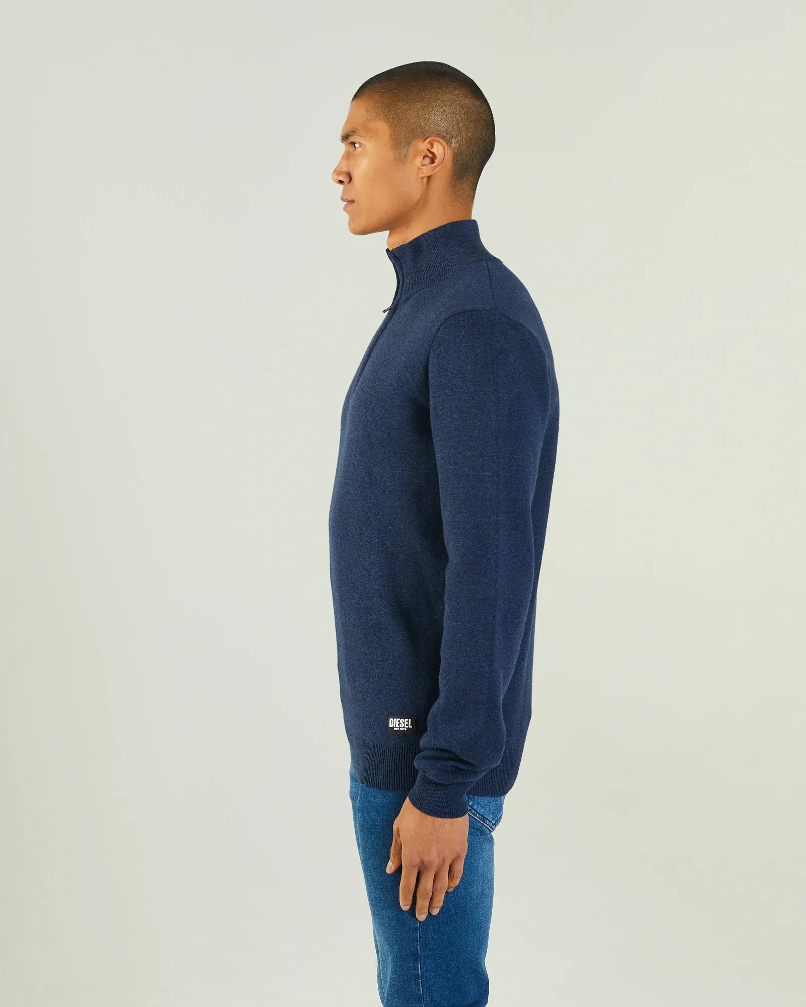 Colter Half Zip Space Blue Marl