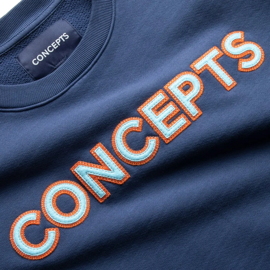 Concepts Jubilee Felt Crewneck (Navy)