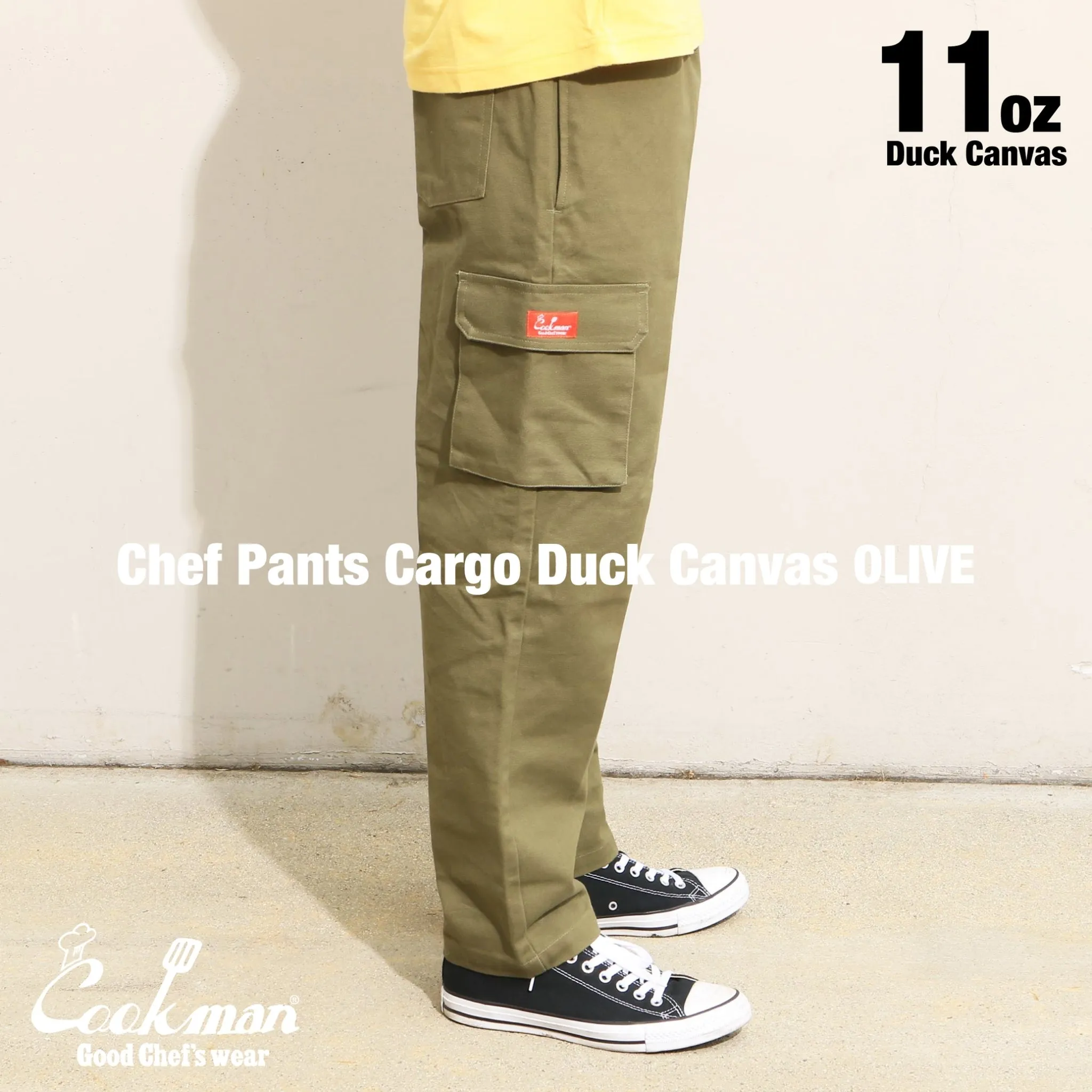 Cookman Chef Pants Cargo - Duck Canvas : Olive