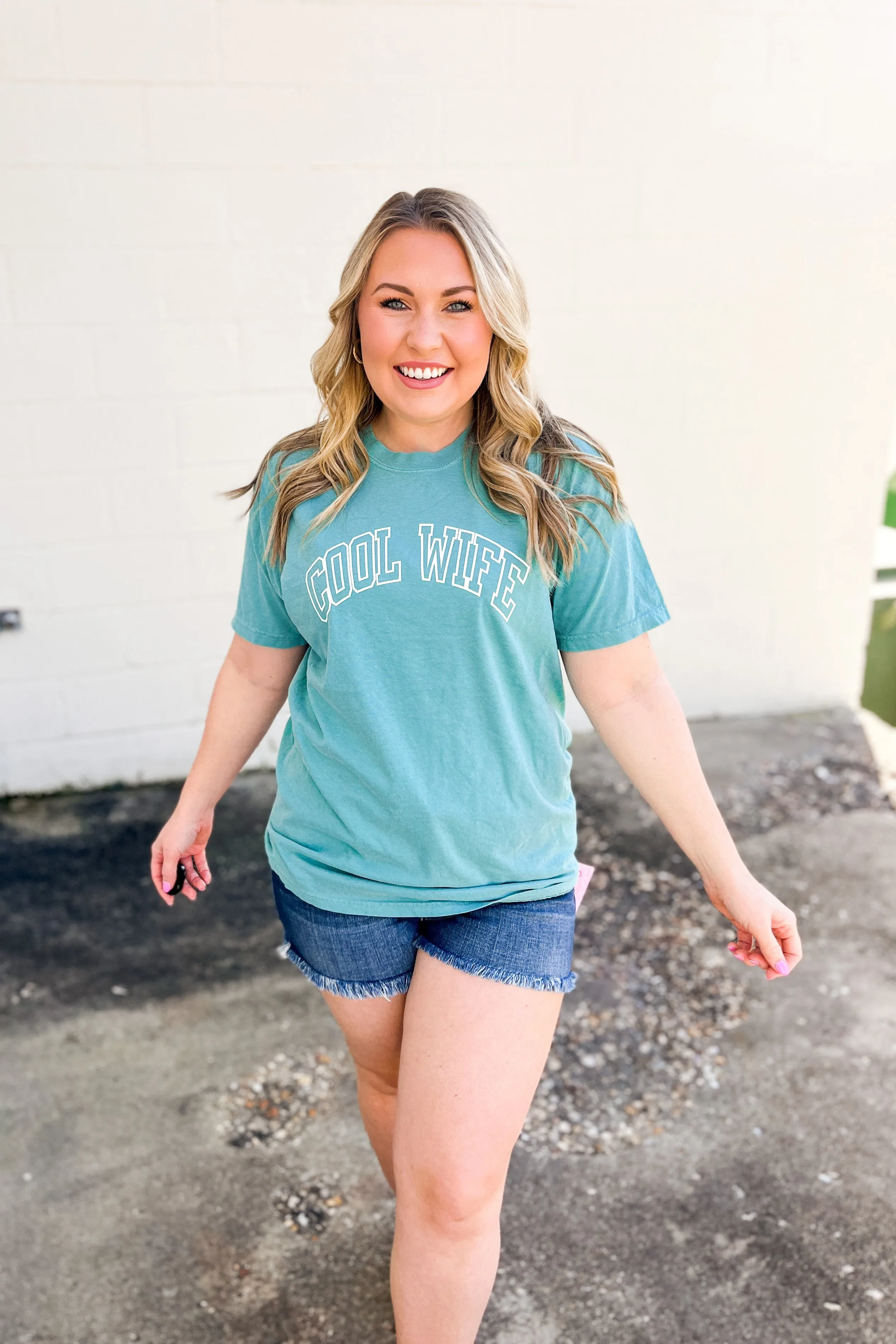 Cool Wife Tee, Seafoam