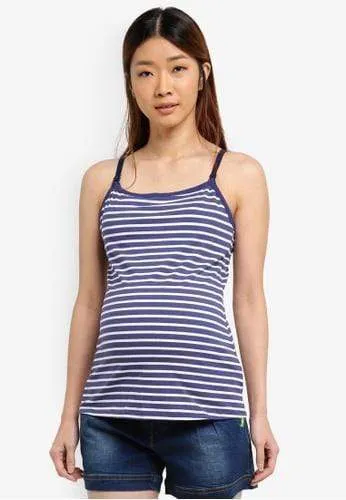 Corey Nursing Navy Stripes Camisole