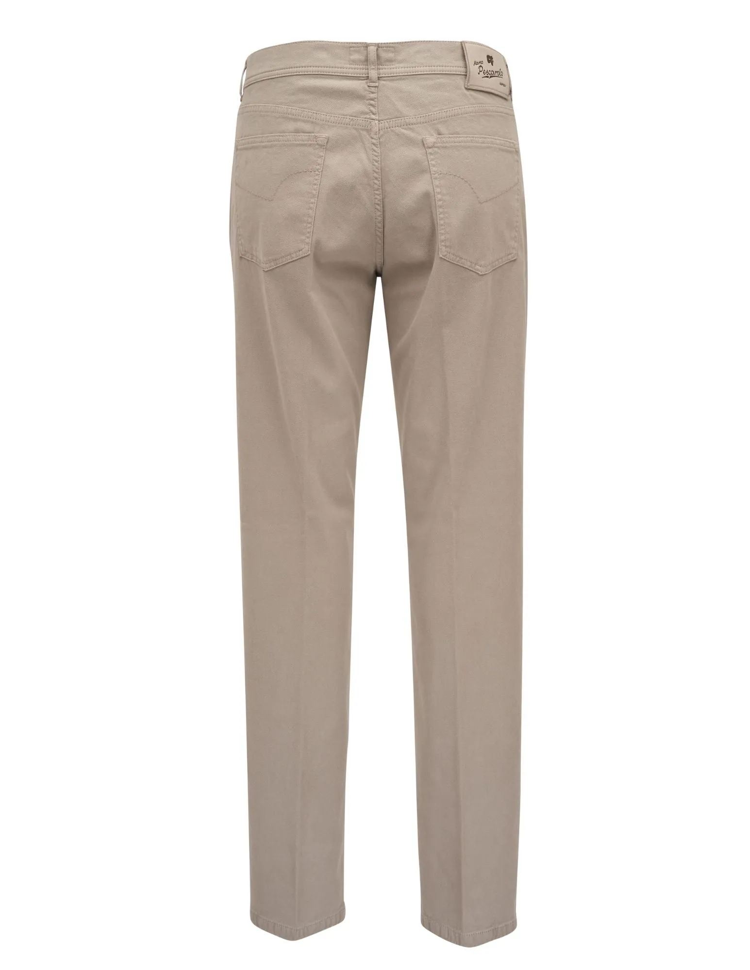 Cotton Silk 5 Pocket Pant | Taupe