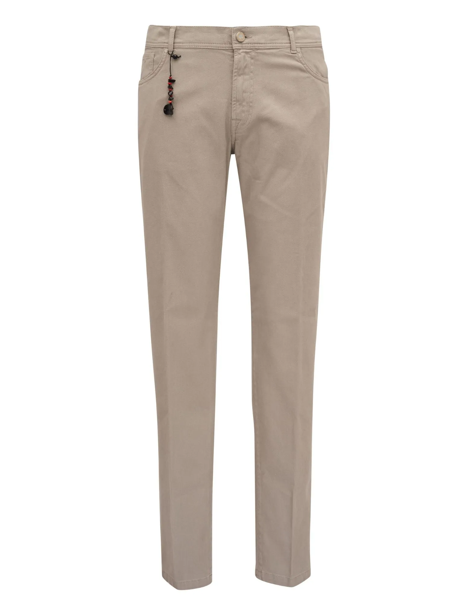 Cotton Silk 5 Pocket Pant | Taupe