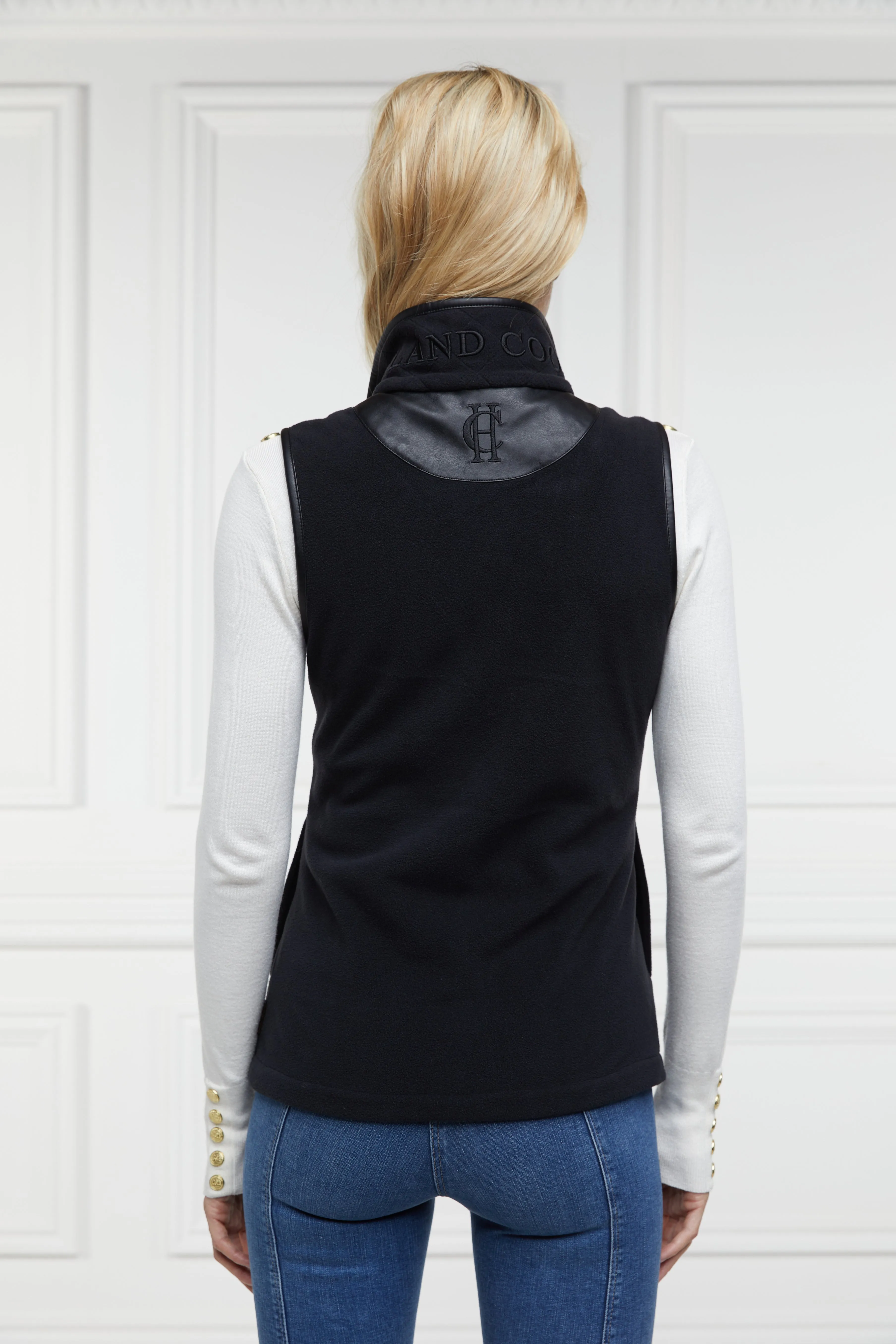 Country Fleece Gilet (Black)