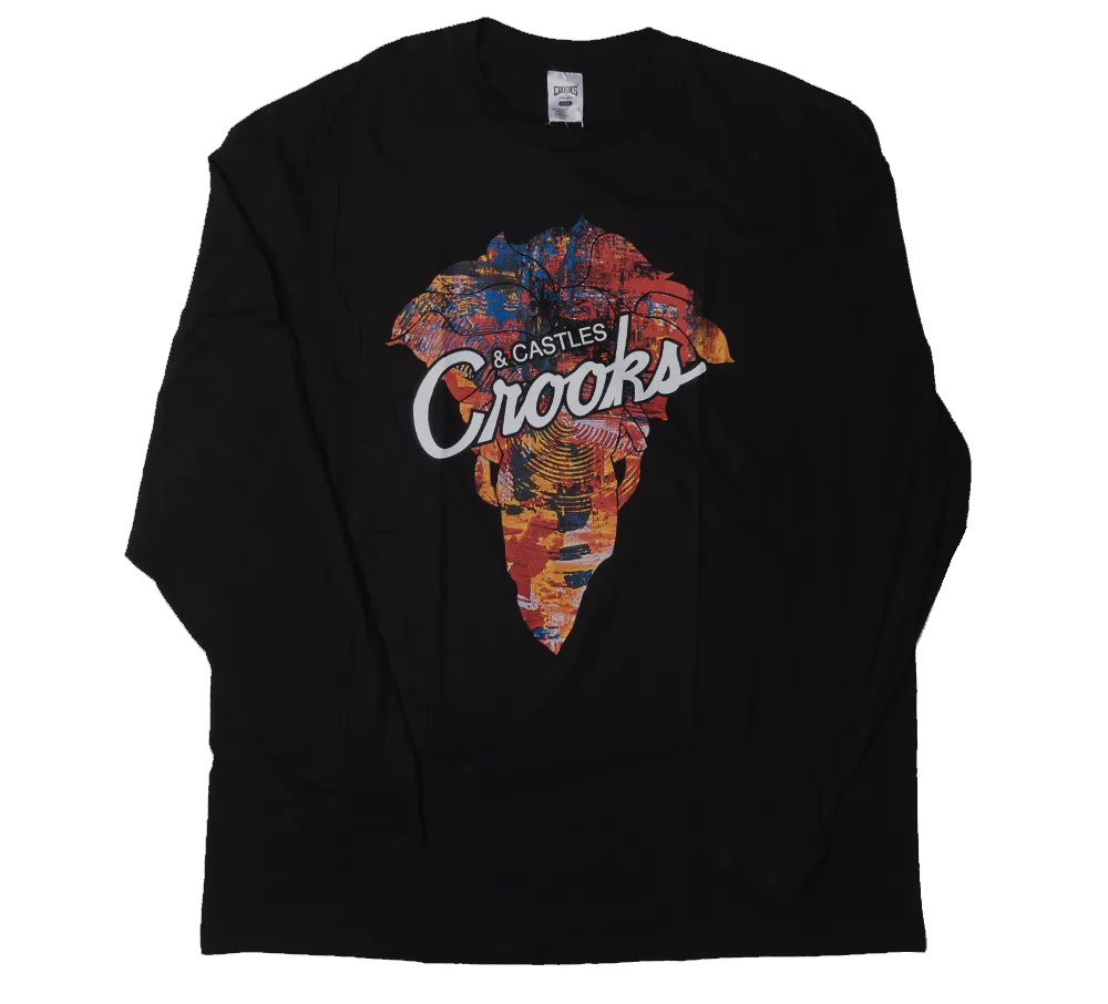 CROOKS & CASTLES LONG SLEEVE SHIRT BLACK - QS210753