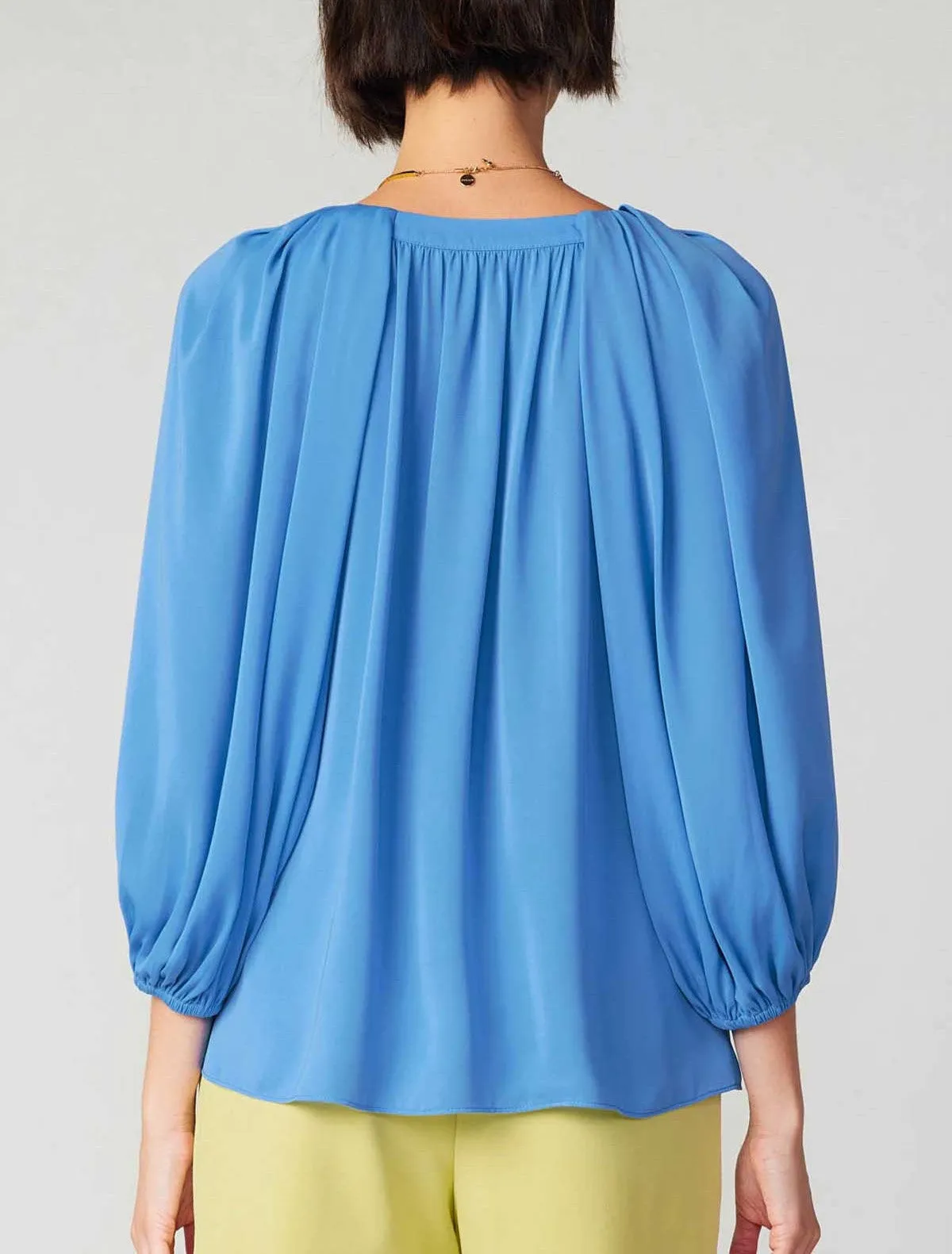 Current Air Pleated Raglan Blouse