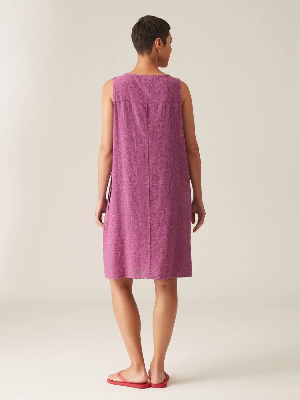 Cut Loose - Linen Shift Dress - Watermelon