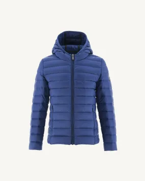 Dark Denim Hooded down jacket Carla