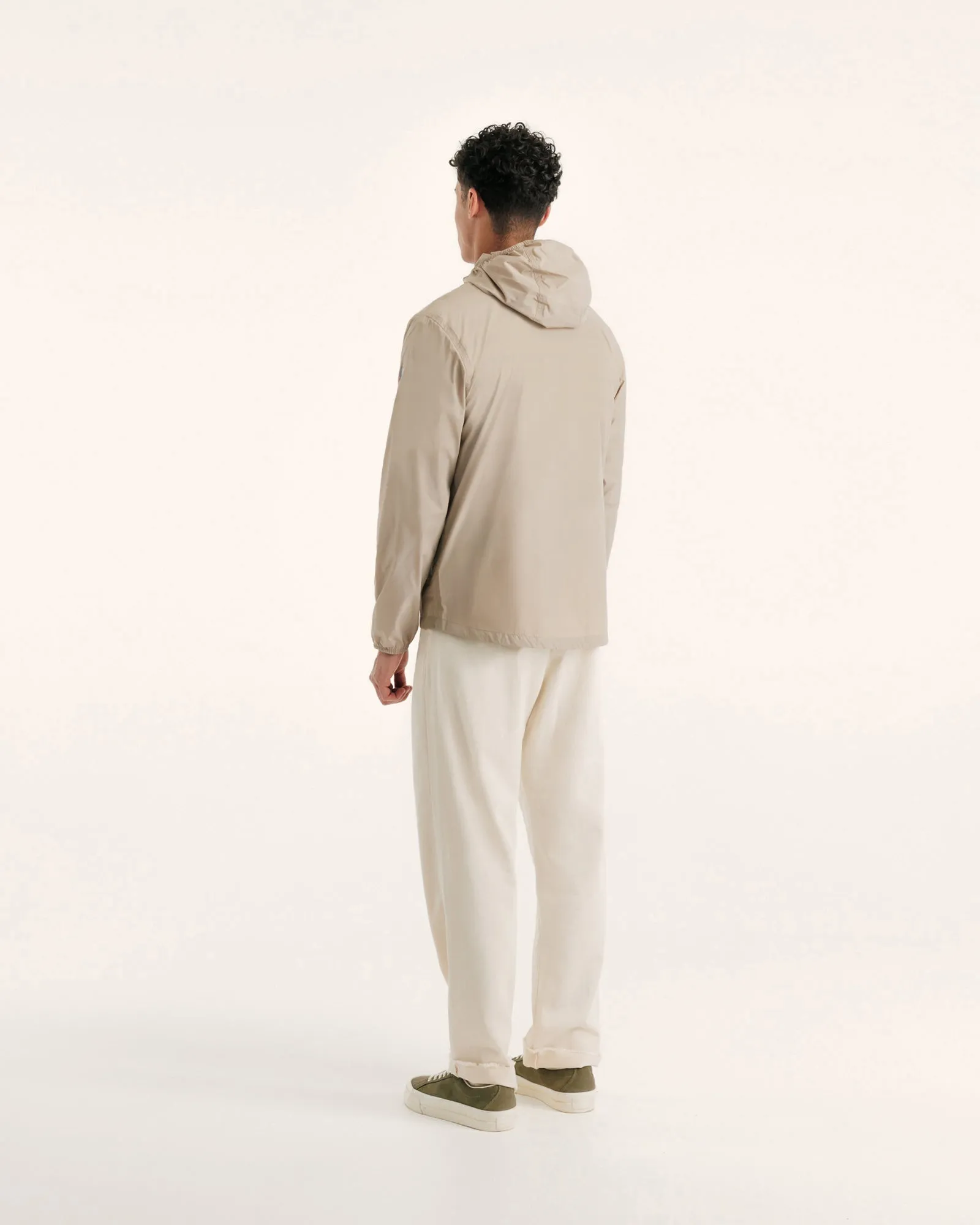 Derry waterproof packable jacket Beige