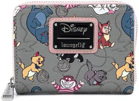 Disney Cats Allover Print Zip-Around Wallet