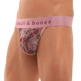 Dutch Floral Mesh Thong Pink