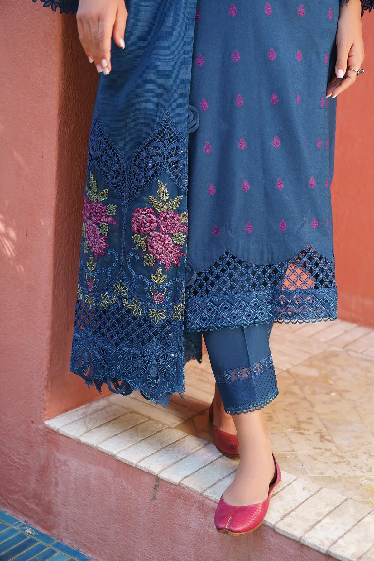 EMBROIDERED JACQUARD LAWN UF-571