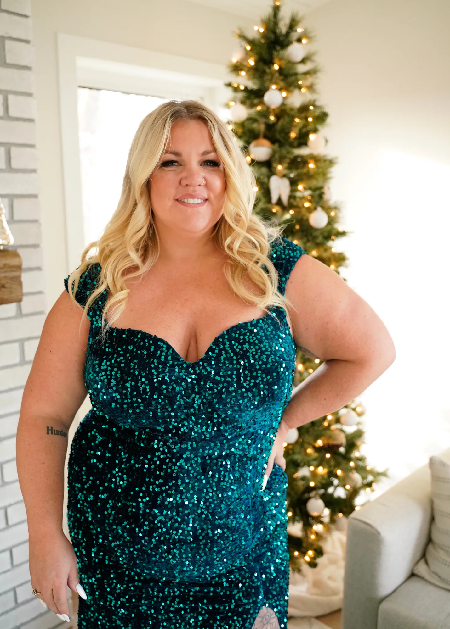 Emerald Sequin Maxi Dress *Ashlee’s Pick