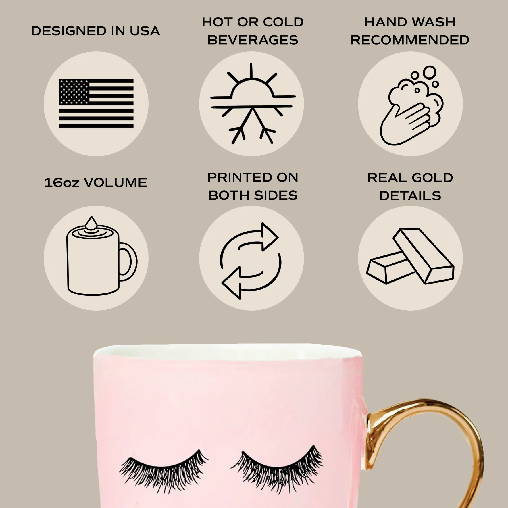 Eyelashes Coffee Mug