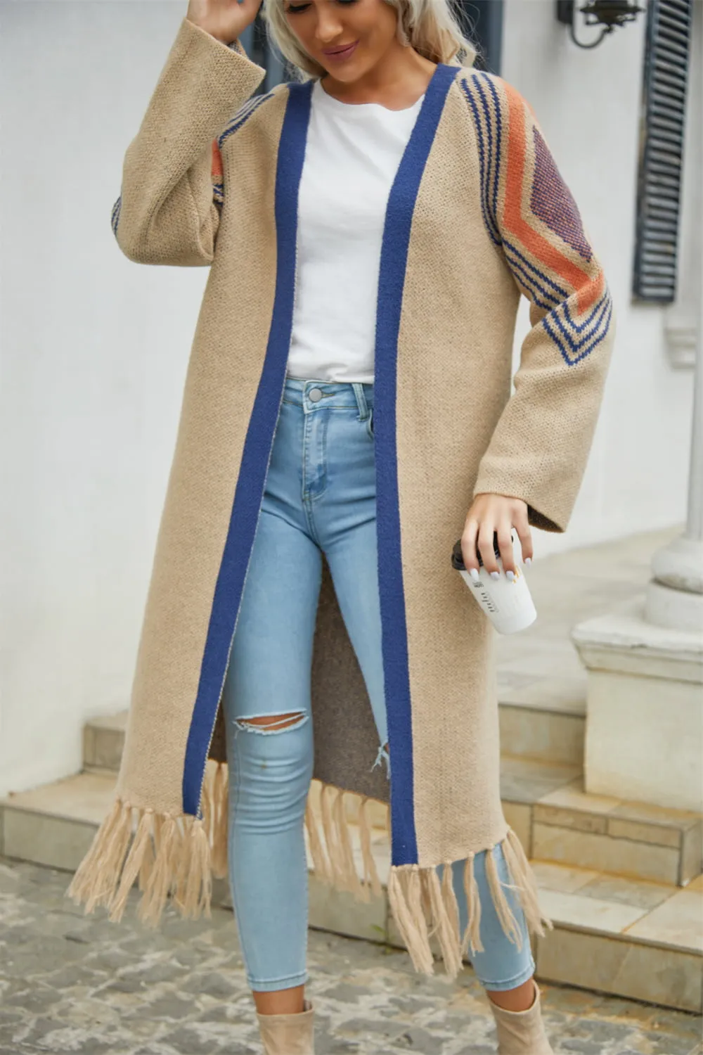 Falling for Fringe Duster Cardigan