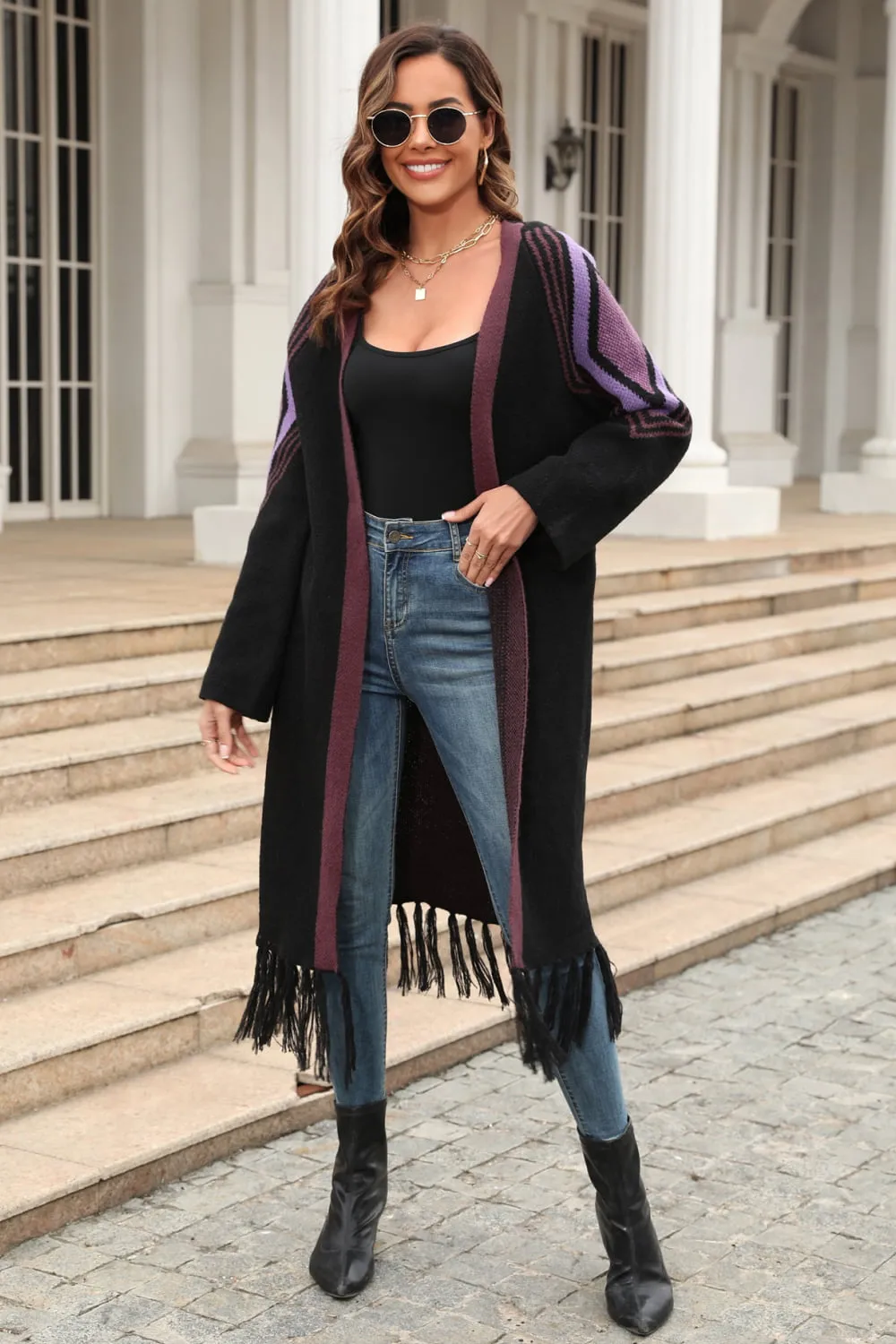 Falling for Fringe Duster Cardigan