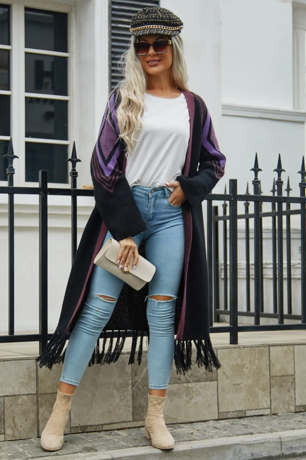 Falling for Fringe Duster Cardigan