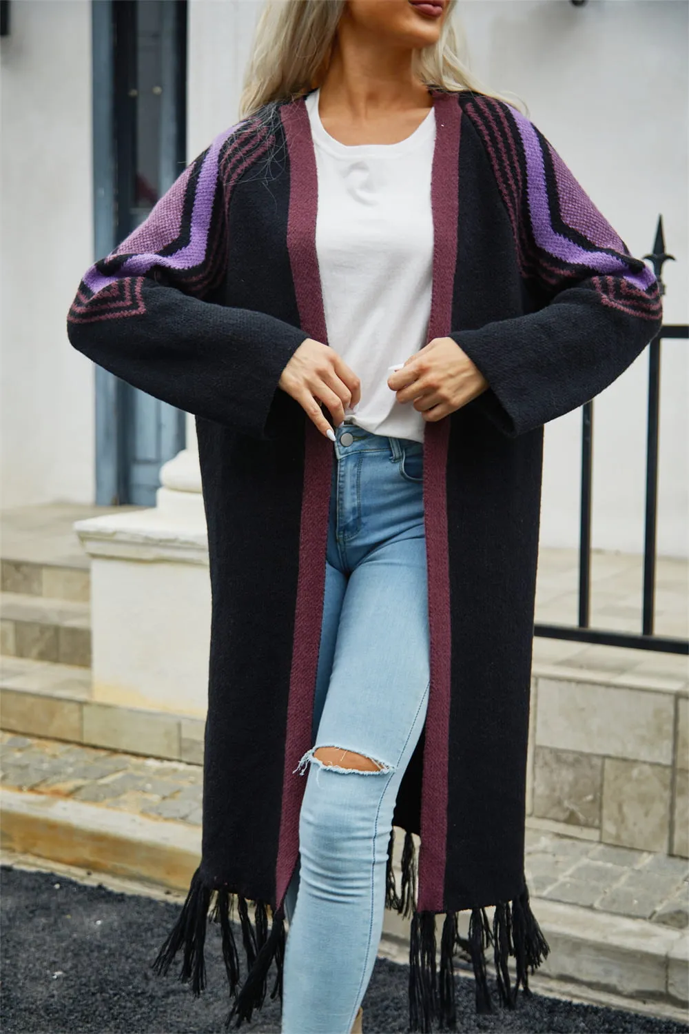 Falling for Fringe Duster Cardigan