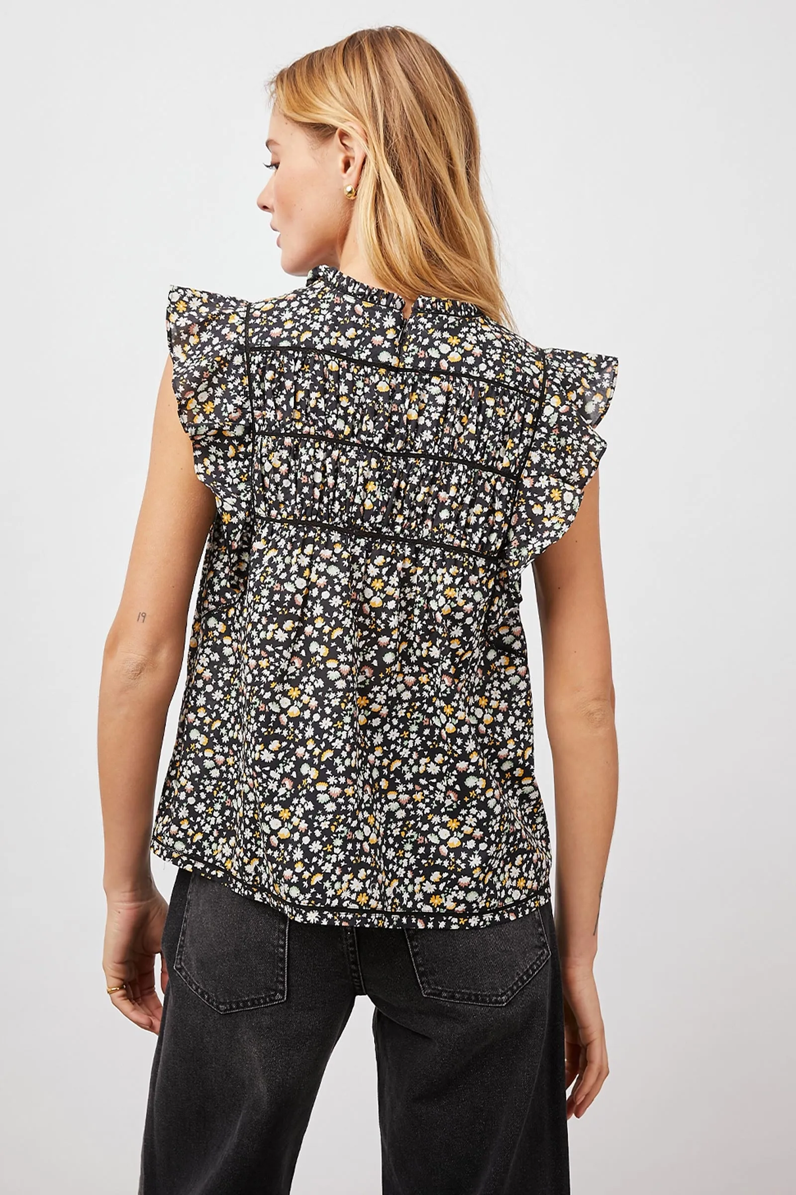 Filomena Floral Cotton Top