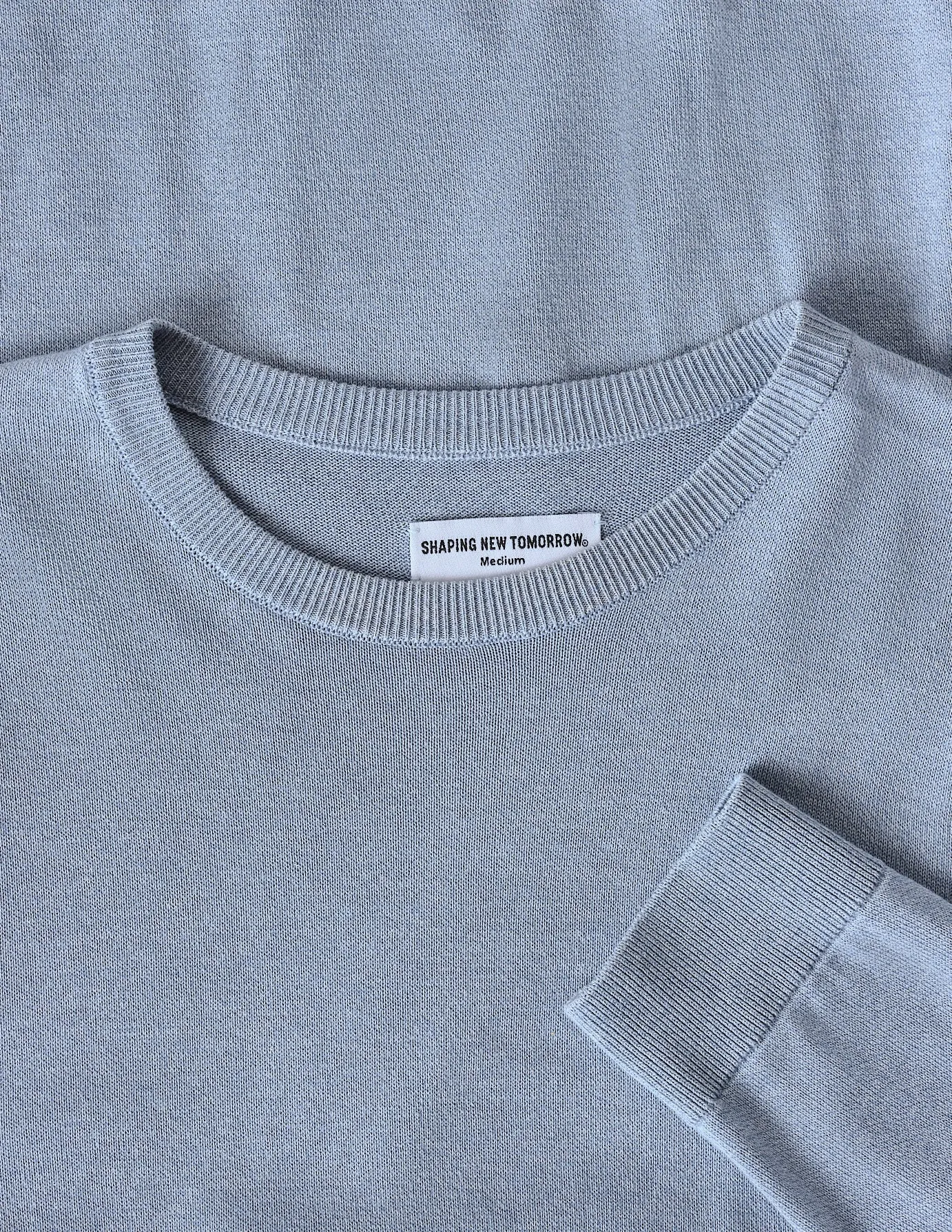 Fine Knit Crewneck Azure Molinaire