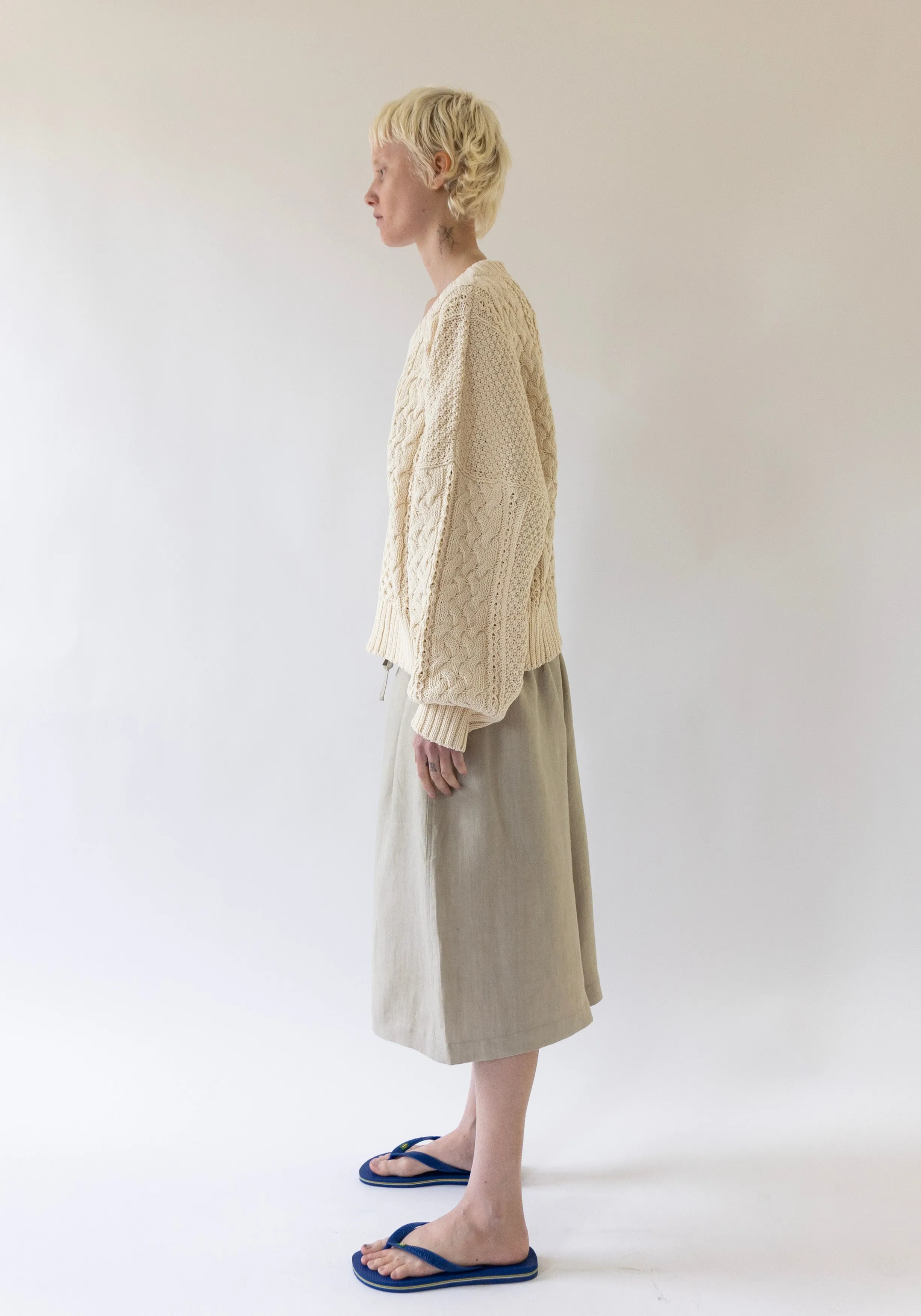 Fisherman Sweater in Natural