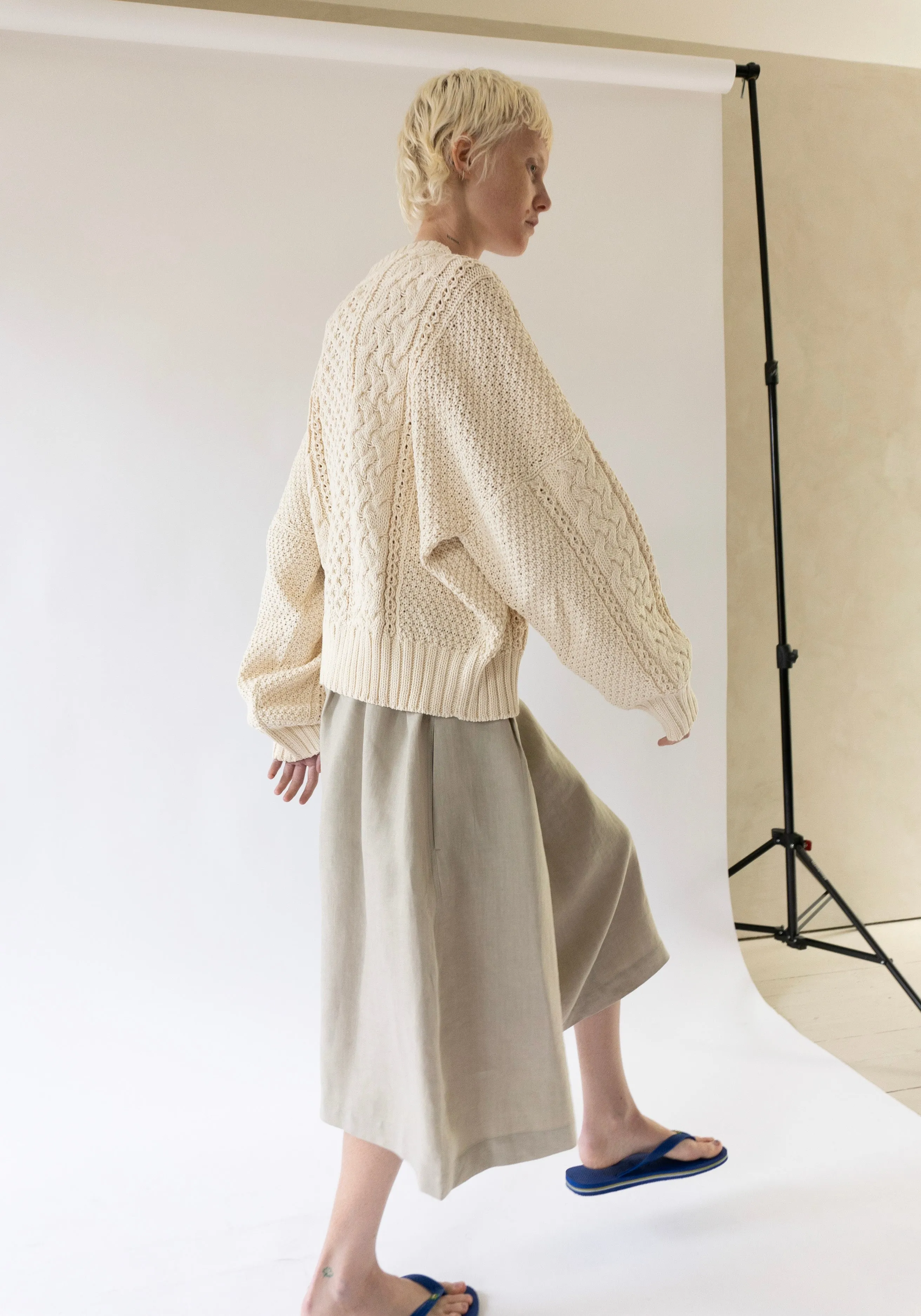 Fisherman Sweater in Natural