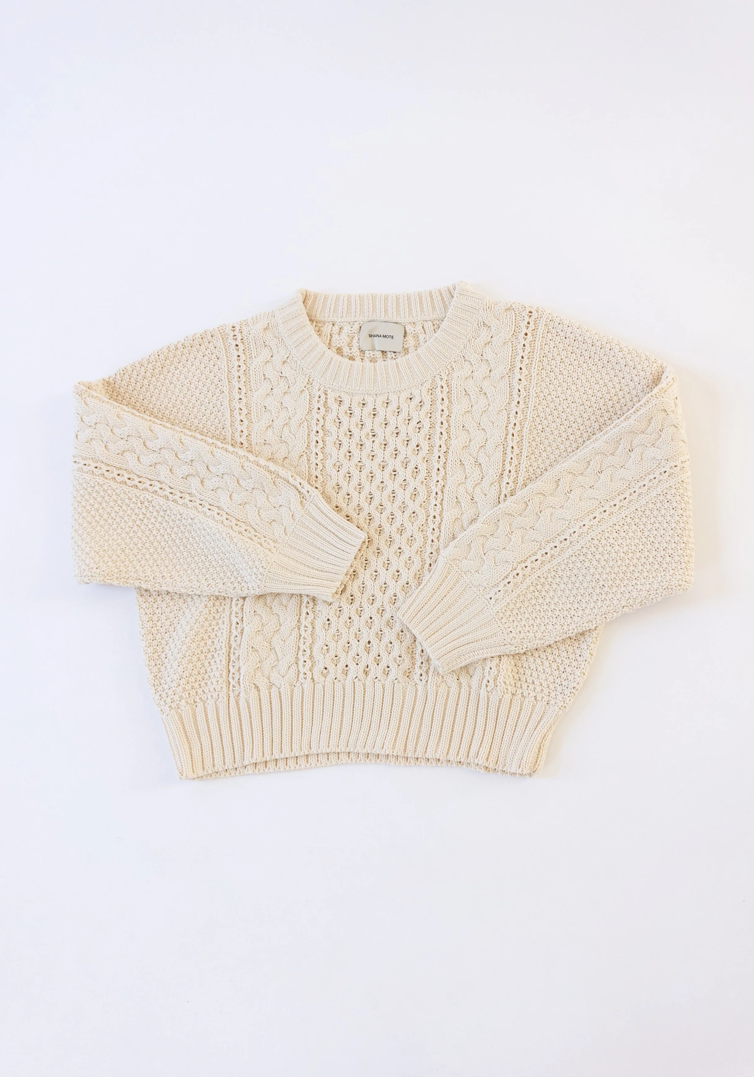 Fisherman Sweater in Natural