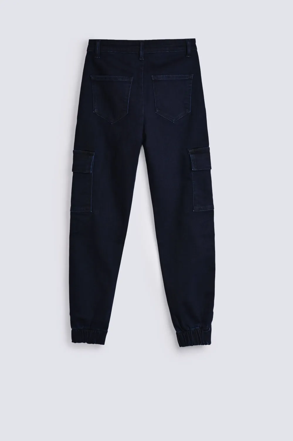 FLEECED CARGO DENIM