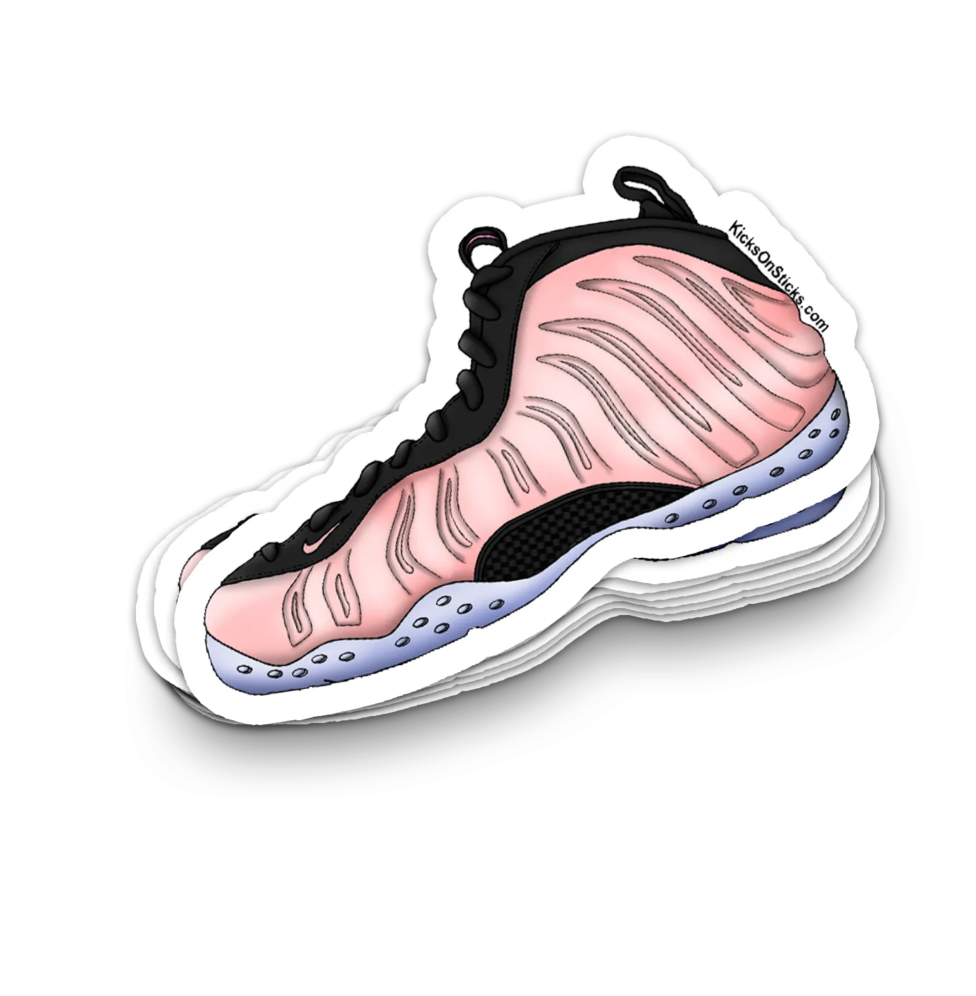 Foamposite "Rust Pink" Sneaker Sticker