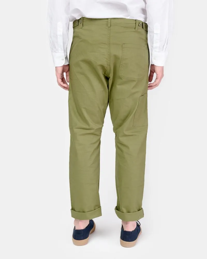 French Military Work Trouser in Olive