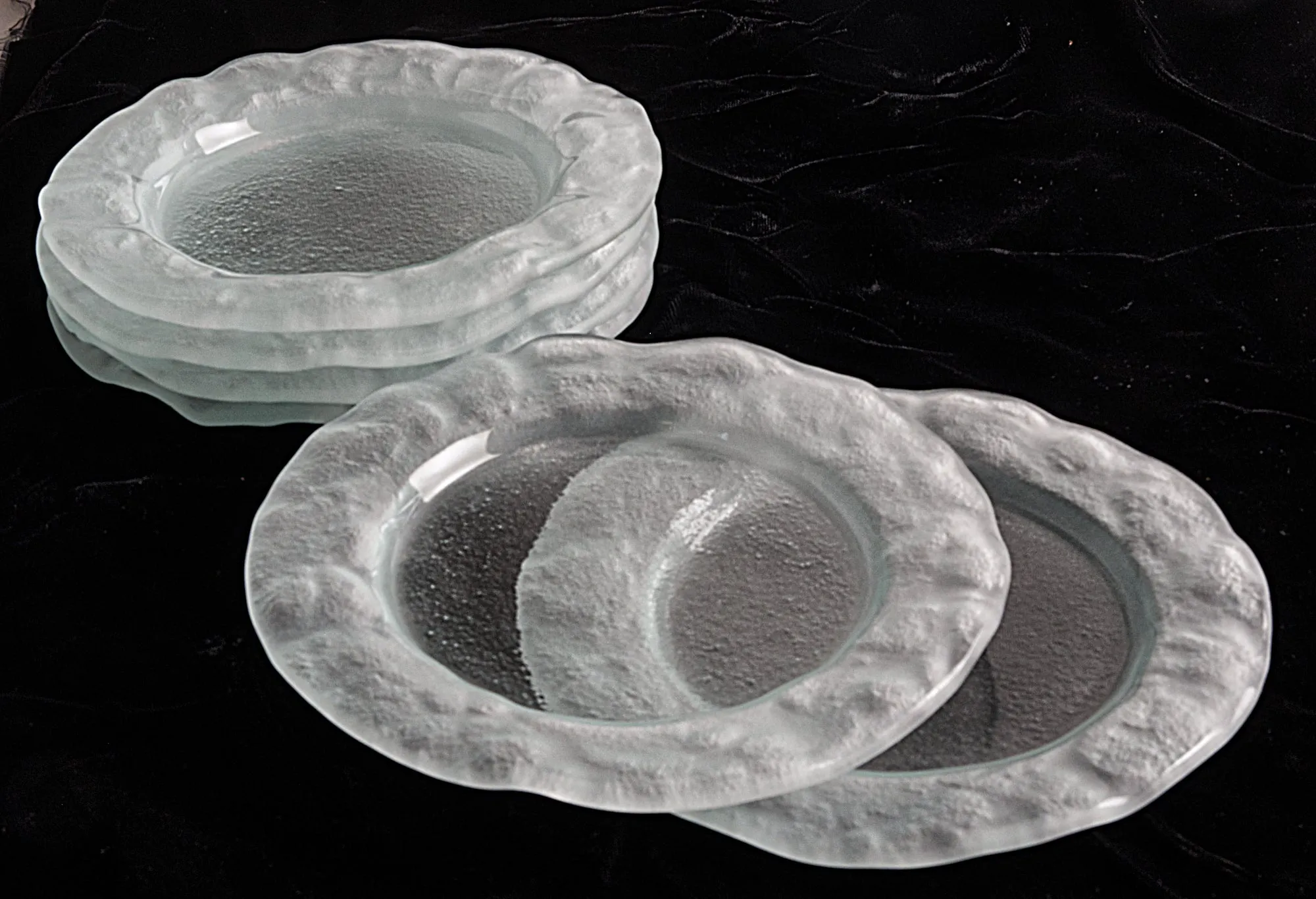 Frosted Marina Appetizer & Desert Plates - Gift Set of 6