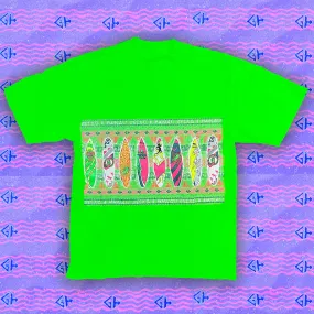 Gecko Boardroom 1989 Neon Green (Single Stitch) Tee